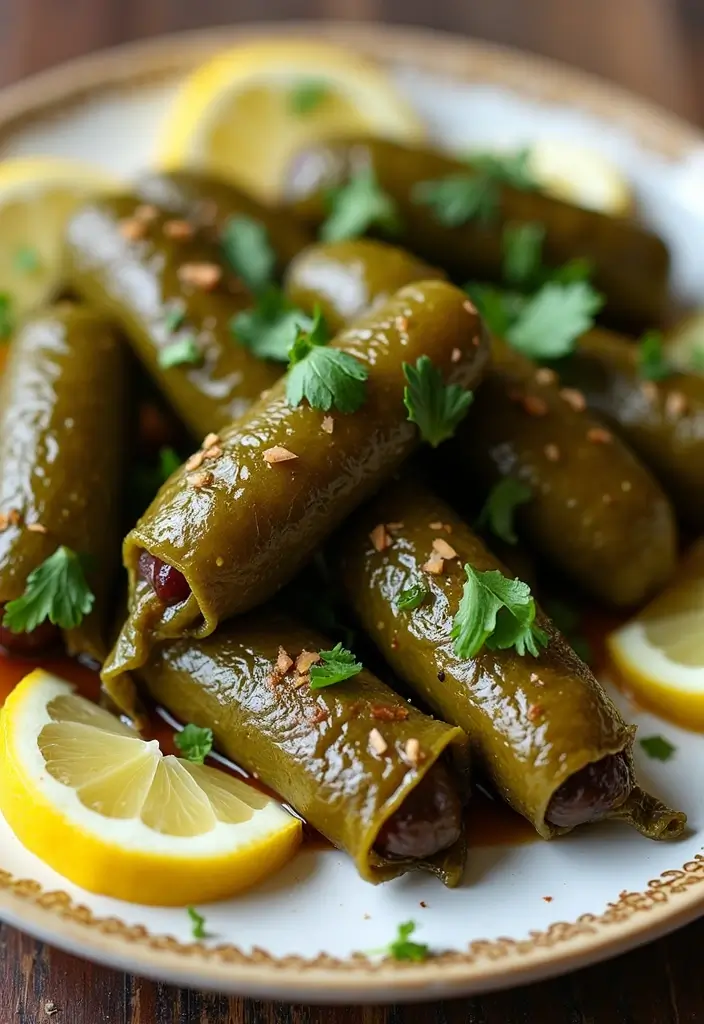 30 Mediterranean Christmas Recipes for a Festive Table 1 30 Mediterranean Christmas Recipes for a Festive Table - 1. Stuffed Grape Leaves (Dolmas)