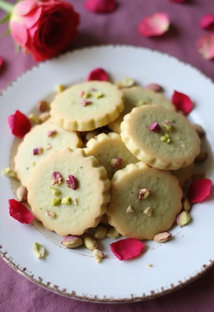 30 Mediterranean Christmas Recipes for a Festive Table 101 30 Mediterranean Christmas Recipes for a Festive Table - 17. Pistachio and Rose Water Cookies