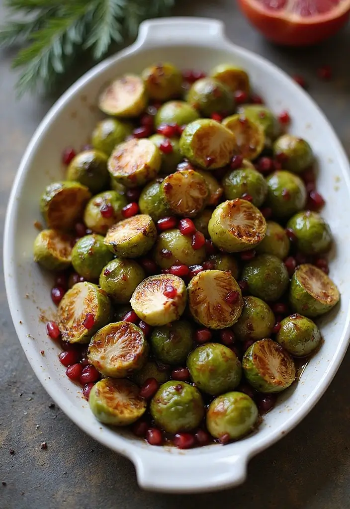 30 Mediterranean Christmas Recipes for a Festive Table 121 30 Mediterranean Christmas Recipes for a Festive Table - 21. Pomegranate Molasses Glazed Brussels Sprouts