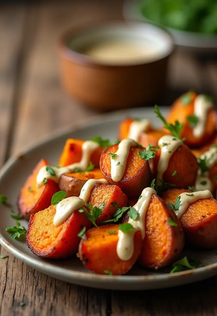 30 Mediterranean Christmas Recipes for a Festive Table 128 30 Mediterranean Christmas Recipes for a Festive Table - 22. Roasted Sweet Potatoes with Tahini