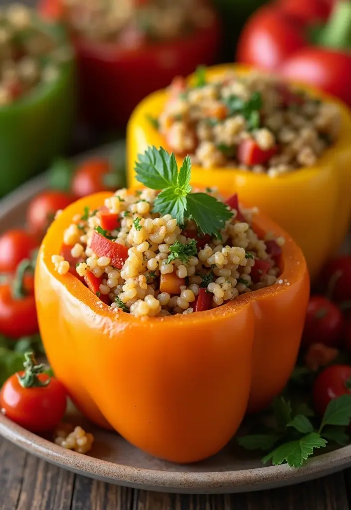 30 Mediterranean Christmas Recipes for a Festive Table 136 30 Mediterranean Christmas Recipes for a Festive Table - 24. Mediterranean Couscous Stuffed Peppers