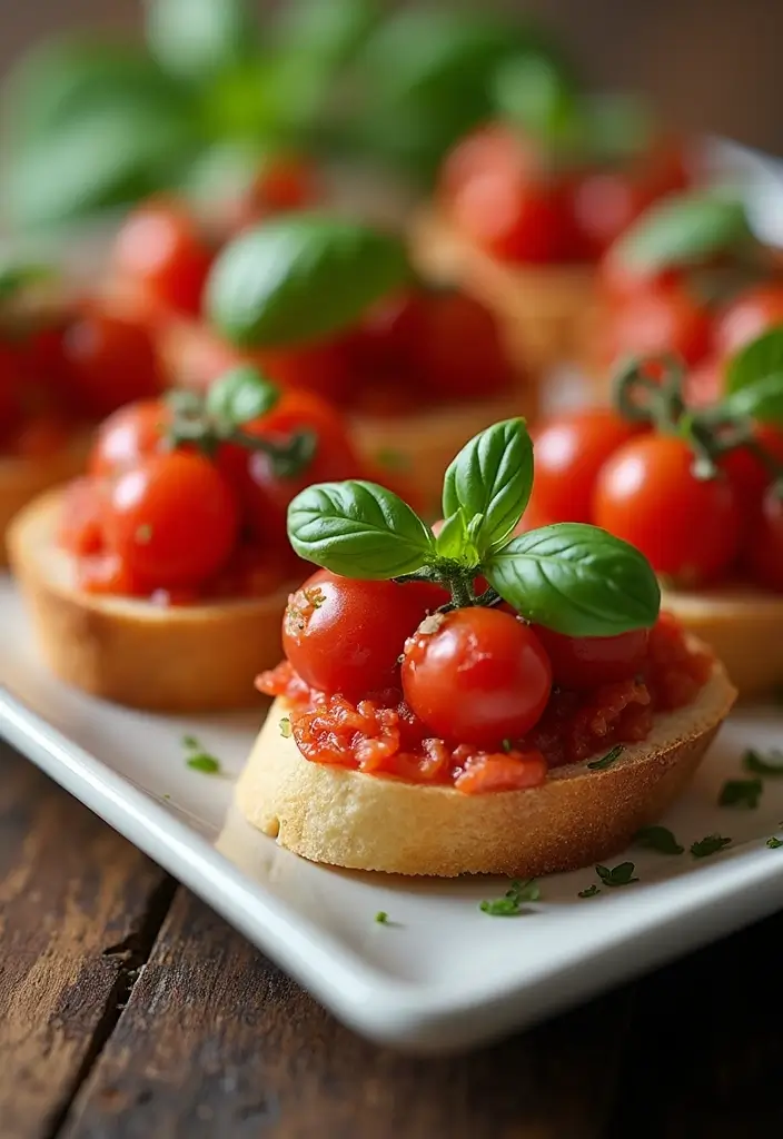 30 Mediterranean Christmas Recipes for a Festive Table 143 30 Mediterranean Christmas Recipes for a Festive Table - 25. Bruschetta with Tomato and Basil