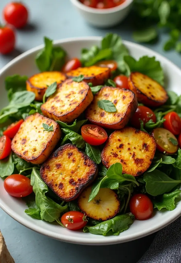 30 Mediterranean Christmas Recipes for a Festive Table 157 30 Mediterranean Christmas Recipes for a Festive Table - 27. Grilled Halloumi Salad