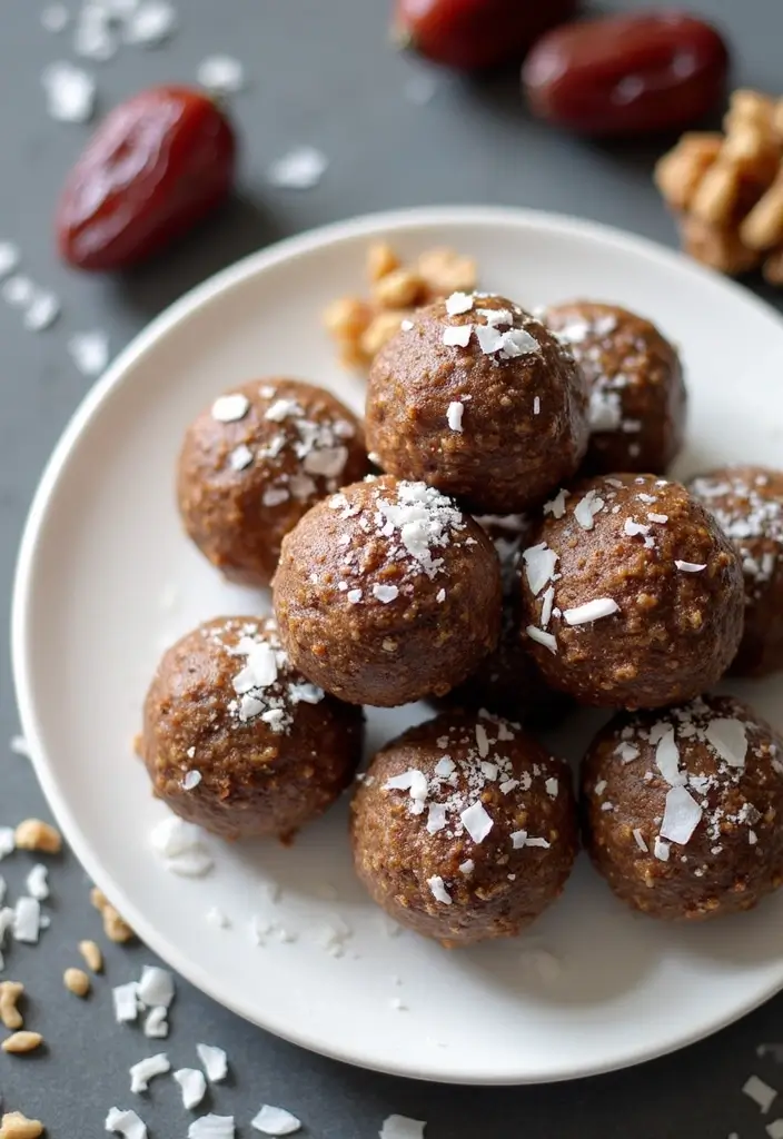 30 Mediterranean Christmas Recipes for a Festive Table 178 30 Mediterranean Christmas Recipes for a Festive Table - 30. Date and Walnut Energy Balls