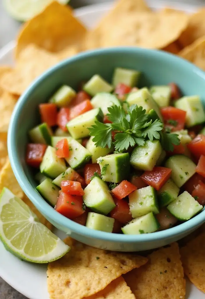 30 Mediterranean Cucumber Salad Recipes for Fresh Summer Days - 19. Cucumber Salsa Salad