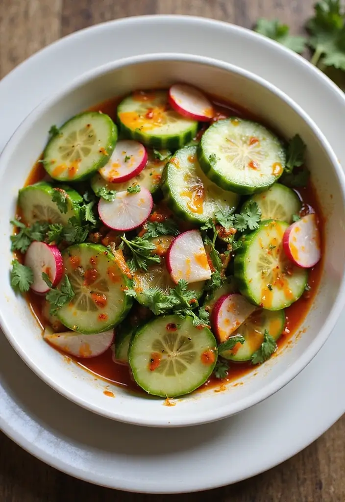 30 Mediterranean Cucumber Salad Recipes for Fresh Summer Days - 5. Spicy Cucumber Salad