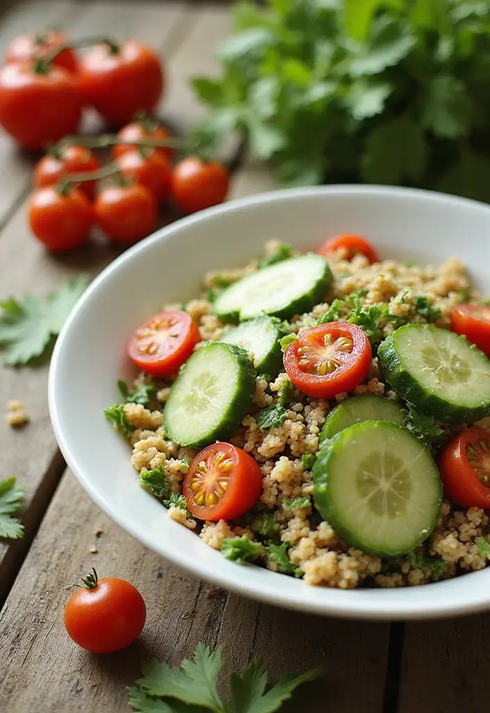 30 Mediterranean Cucumber Salad Recipes for Fresh Summer Days - 6. Quinoa Cucumber Salad