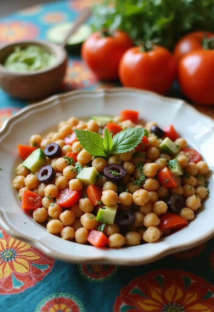 30 Mediterranean Diet Lunch Recipes to Keep You Energized 1 30 Mediterranean Diet Lunch Recipes to Keep You Energized - 1. Chickpea Salad with Feta and Olives