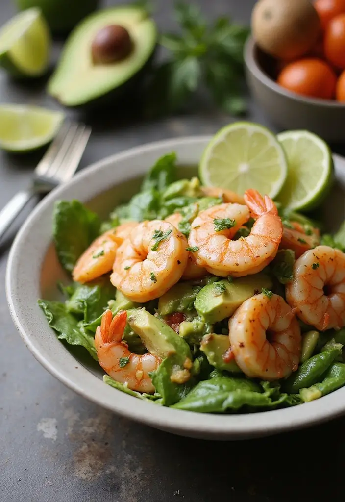 30 Mediterranean Diet Lunch Recipes to Keep You Energized 128 30 Mediterranean Diet Lunch Recipes to Keep You Energized - 20. Prawn and Avocado Salad