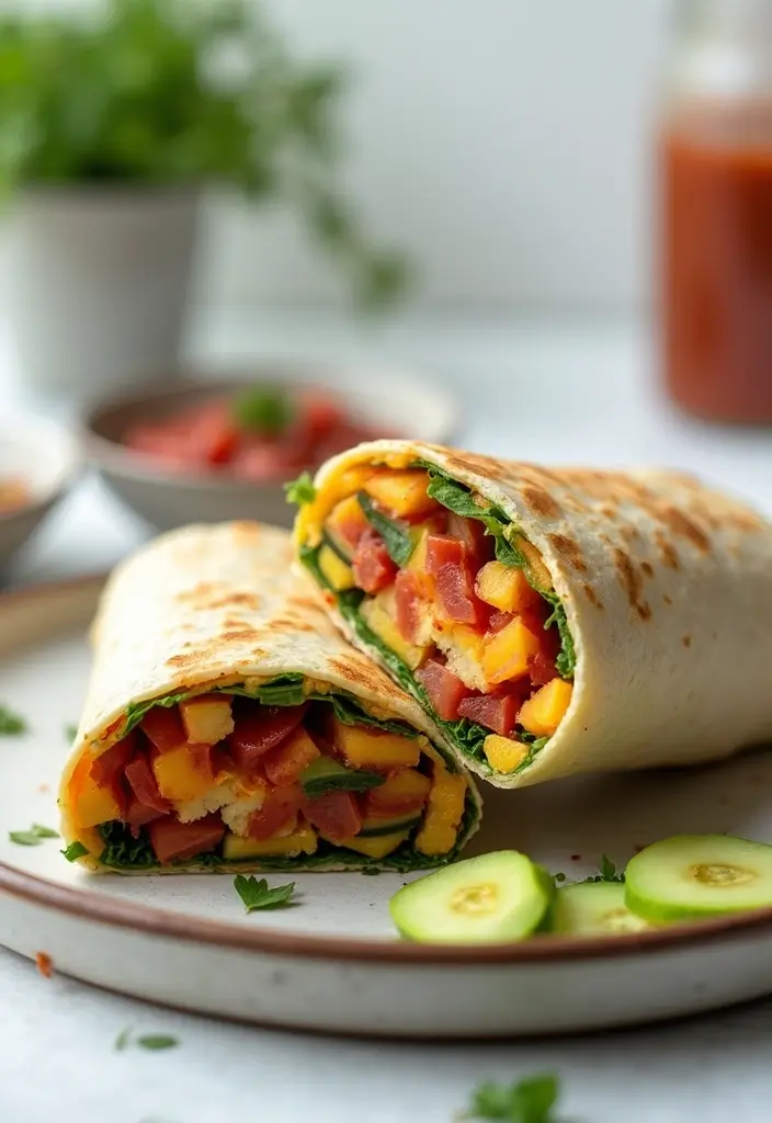 30 Mediterranean Diet Lunch Recipes to Keep You Energized 138 30 Mediterranean Diet Lunch Recipes to Keep You Energized - 22. Mediterranean Breakfast Burrito