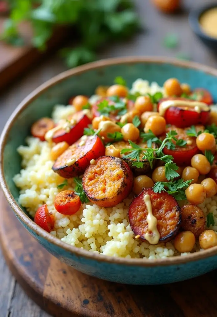 30 Mediterranean Diet Lunch Recipes to Keep You Energized 179 30 Mediterranean Diet Lunch Recipes to Keep You Energized - 29. Cauliflower Rice Bowl with Mediterranean Spices