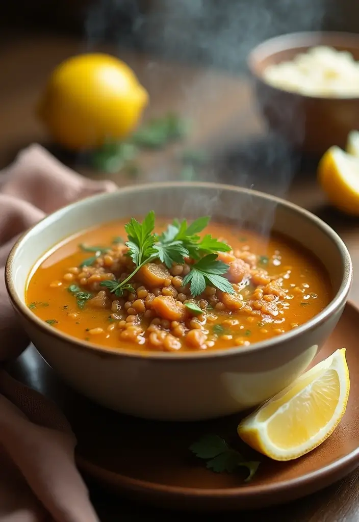 30 Mediterranean Diet Lunch Recipes to Keep You Energized 34 30 Mediterranean Diet Lunch Recipes to Keep You Energized - 6. Lentil Soup with Lemon