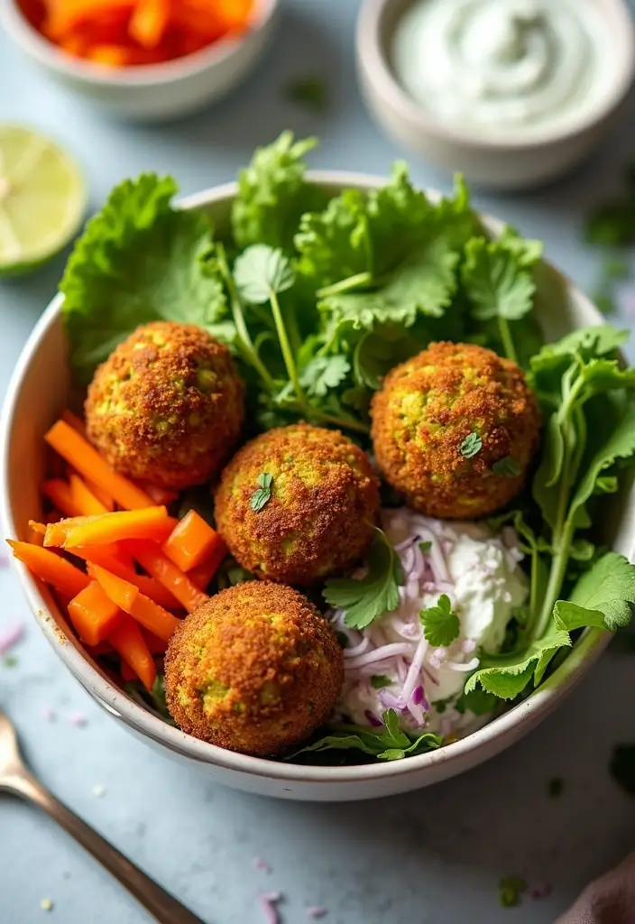 30 Mediterranean Diet Lunch Recipes to Keep You Energized 48 30 Mediterranean Diet Lunch Recipes to Keep You Energized - 8. Falafel and Tzatziki Bowl