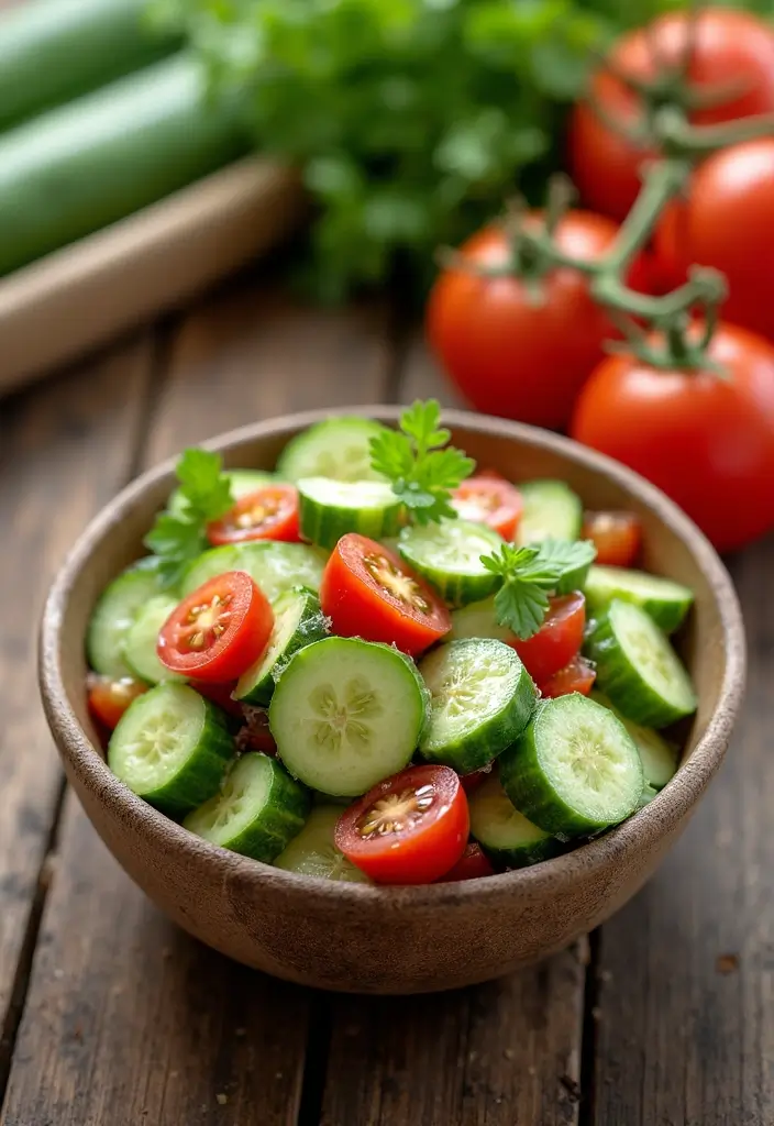 30 Mediterranean Diet Recipes for Beginners Made Simple 119 30 Mediterranean Diet Recipes for Beginners Made Simple - 19. Cucumber and Tomato Salad