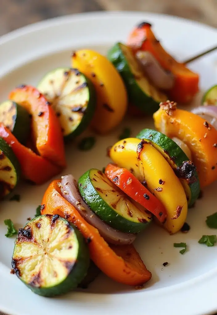 30 Mediterranean Diet Recipes for Beginners Made Simple 145 30 Mediterranean Diet Recipes for Beginners Made Simple - 23. Grilled Vegetable Skewers