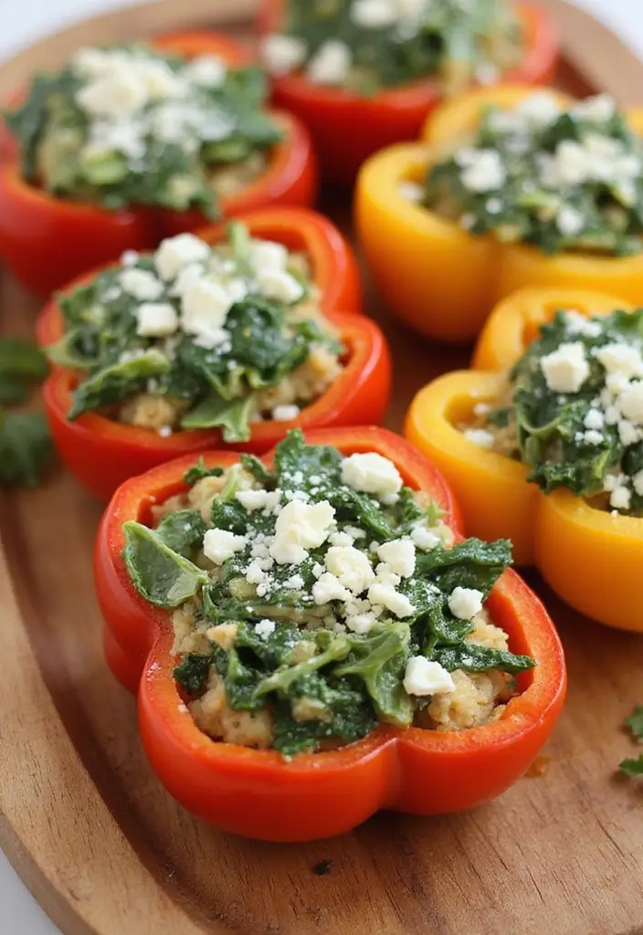 30 Mediterranean Diet Recipes for Beginners Made Simple 32 30 Mediterranean Diet Recipes for Beginners Made Simple - 6. Spinach and Feta Stuffed Peppers