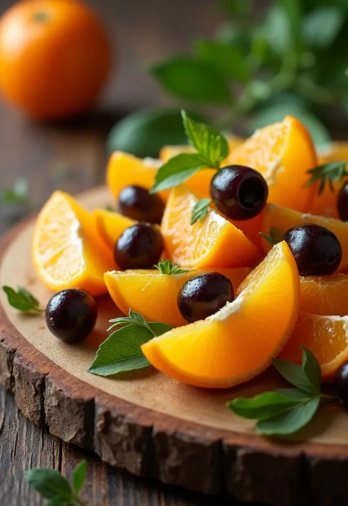 30 Mediterranean Diet Recipes to Lower Cholesterol Naturally - 15. Orange and Olive Salad