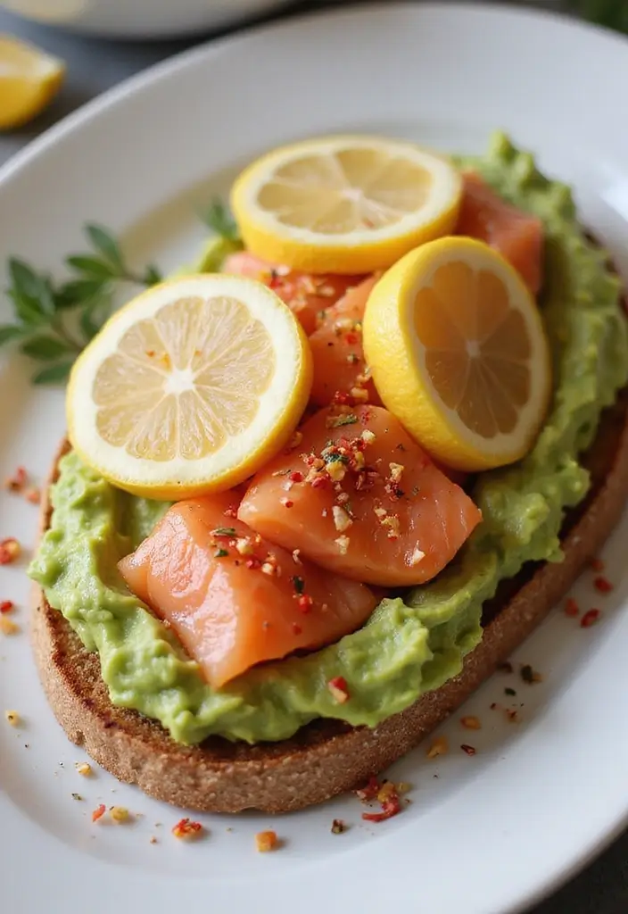30 Mediterranean Diet Recipes with Salmon That Are Heart Healthy - 11. Zesty Salmon and Avocado Toast