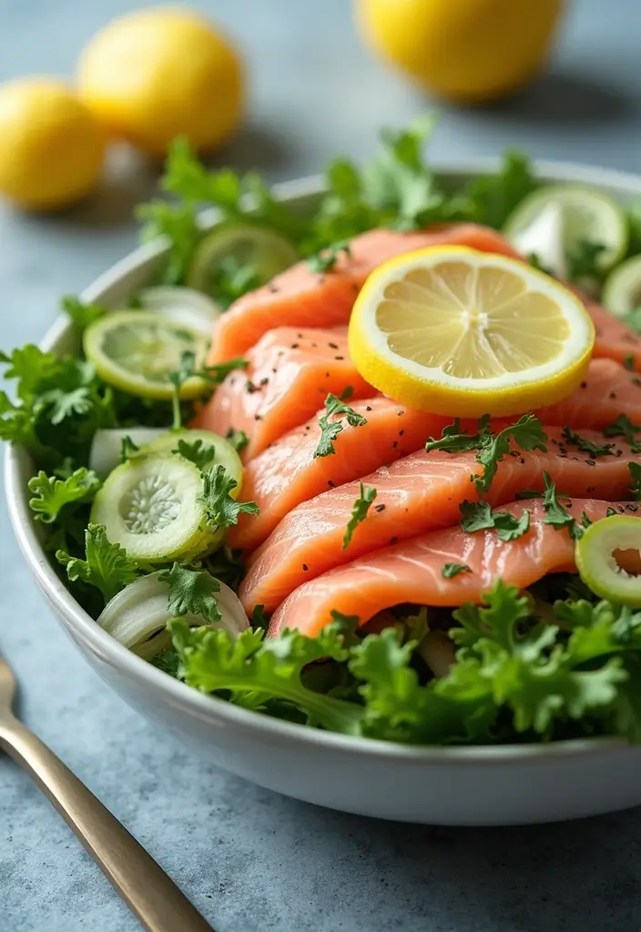 30 Mediterranean Diet Recipes with Salmon That Are Heart Healthy - 23. Salmon and Fennel Salad