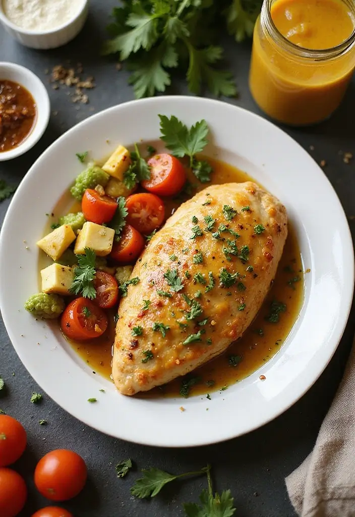 30+ Mediterranean Diet Slow Cooker Dinners Featuring Greek Chicken - 19. Slow Cooker Greek Chicken with Honey Mustard Glaze