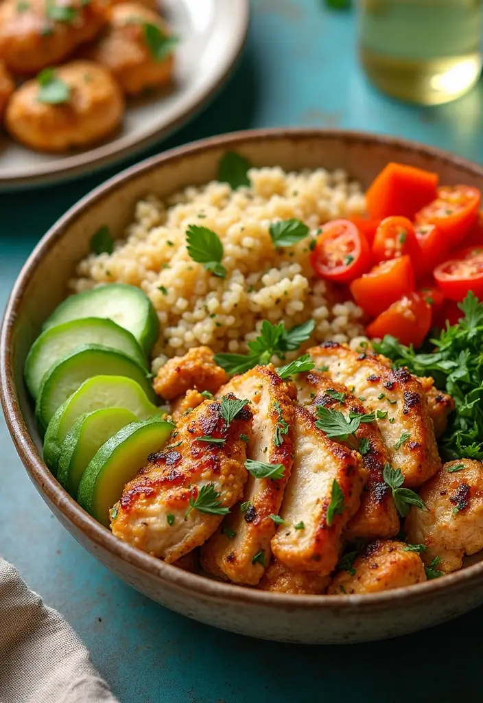 30+ Mediterranean Diet Slow Cooker Dinners Featuring Greek Chicken - 2. Mediterranean Chicken and Quinoa Bowl