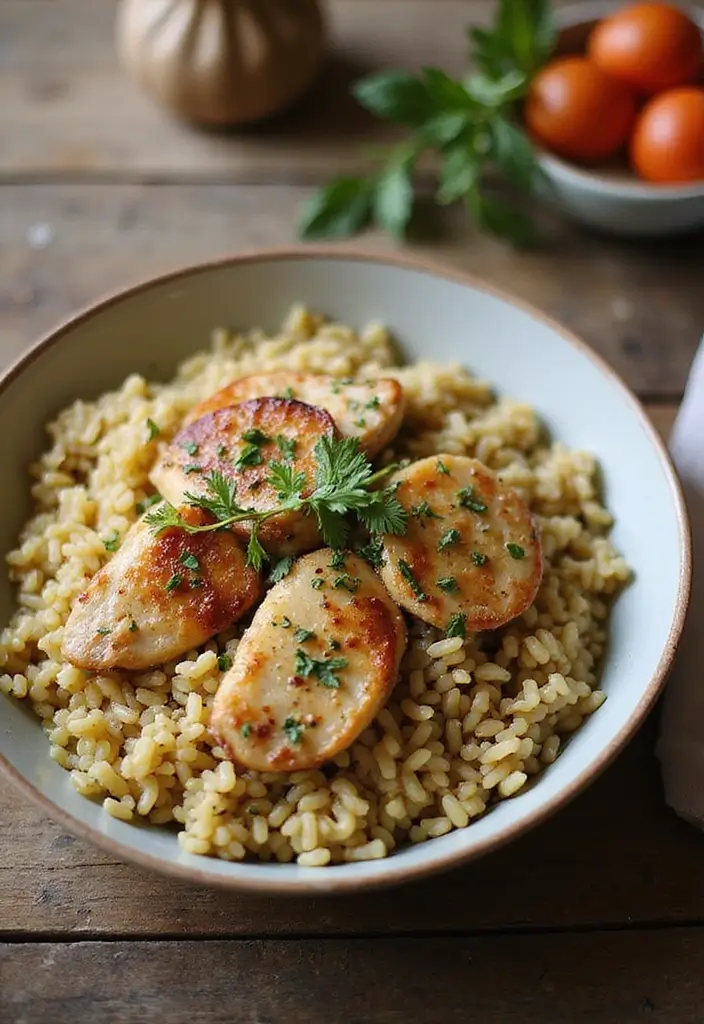 30+ Mediterranean Diet Slow Cooker Dinners Featuring Greek Chicken - 3. One-Pot Greek Chicken and Orzo