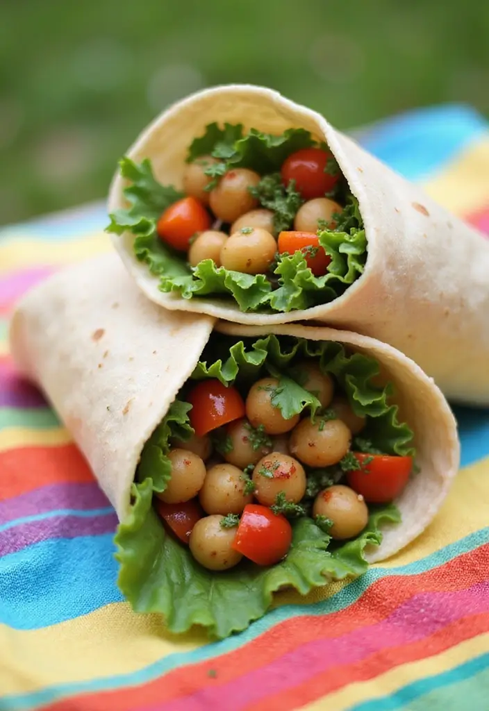 30 Mediterranean Garbanzo Bean Recipes Packed with Protein 87 30 Mediterranean Garbanzo Bean Recipes Packed with Protein - 15. Mediterranean Chickpea Wrap