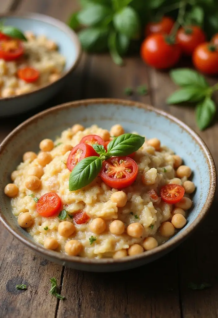 30 Mediterranean Garbanzo Bean Recipes Packed with Protein 92 30 Mediterranean Garbanzo Bean Recipes Packed with Protein - 16. Creamy Chickpea and Tomato Risotto
