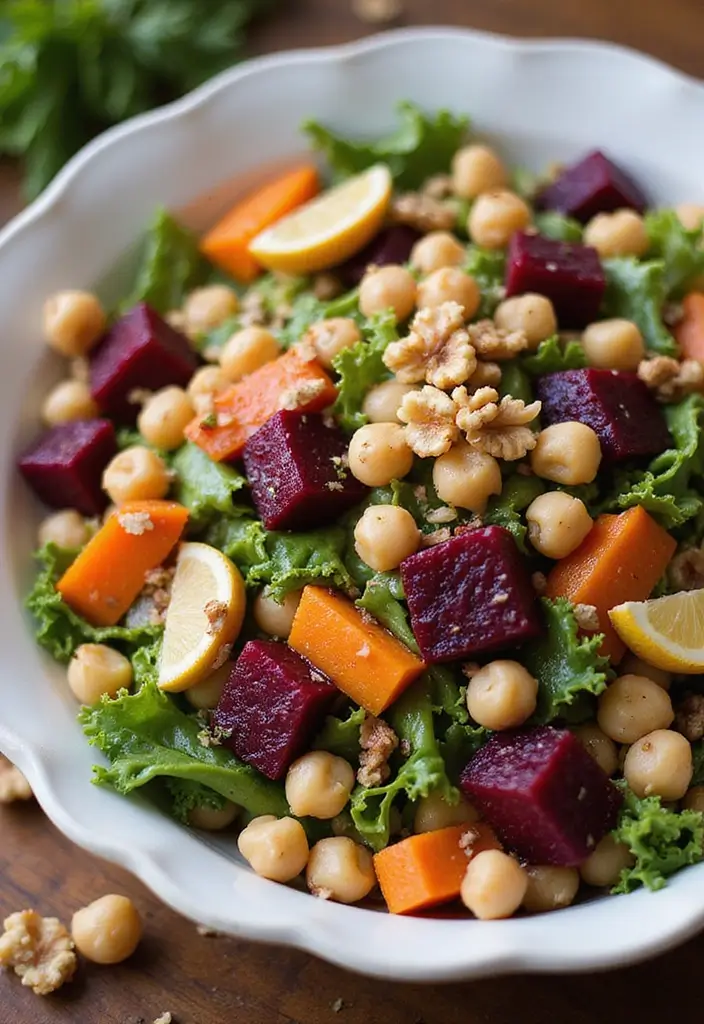 30 Mediterranean Garbanzo Bean Recipes Packed with Protein 104 30 Mediterranean Garbanzo Bean Recipes Packed with Protein - 18. Chickpea and Beet Salad