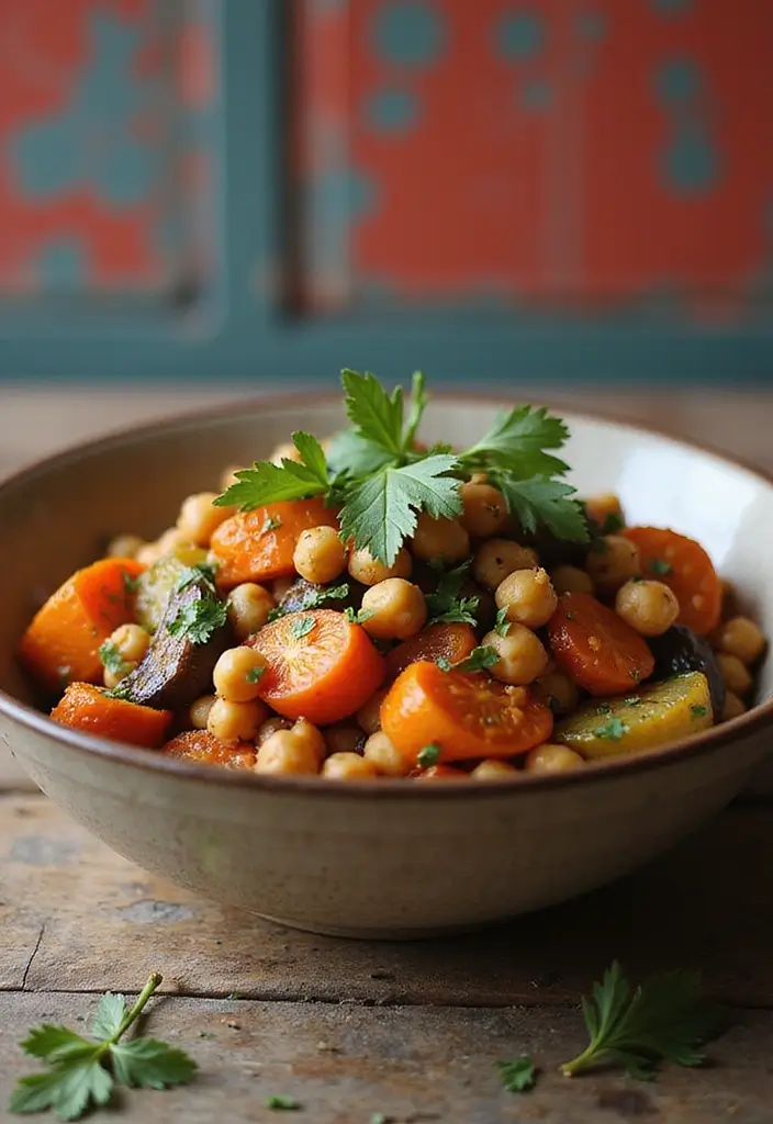 30 Mediterranean Garbanzo Bean Recipes Packed with Protein 109 30 Mediterranean Garbanzo Bean Recipes Packed with Protein - 19. Chickpea and Roasted Vegetable Bowl