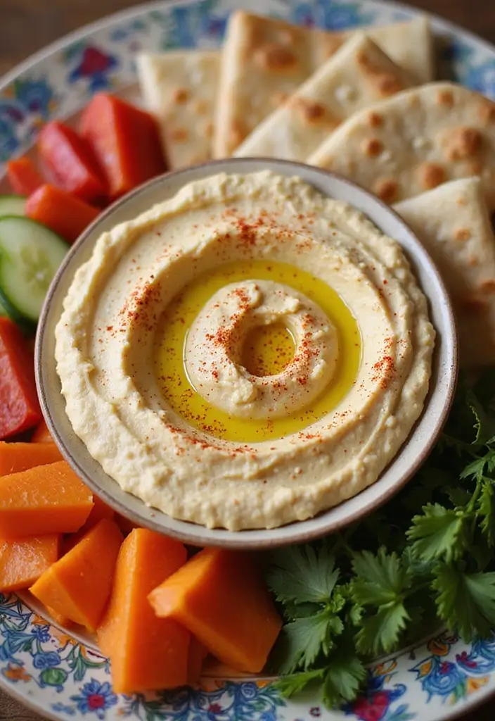 30 Mediterranean Garbanzo Bean Recipes Packed with Protein 6 30 Mediterranean Garbanzo Bean Recipes Packed with Protein - 2. Garbanzo Bean Hummus