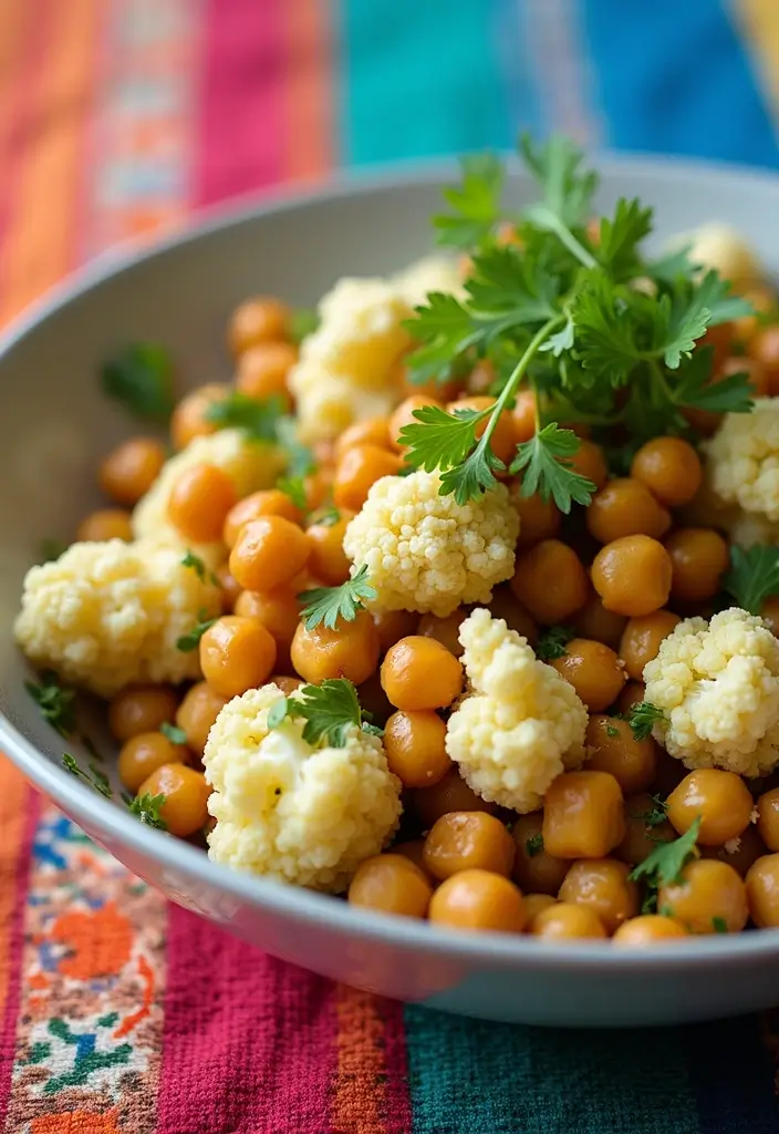 30 Mediterranean Garbanzo Bean Recipes Packed with Protein 169 30 Mediterranean Garbanzo Bean Recipes Packed with Protein - 29. Chickpea and Roasted Cauliflower Salad