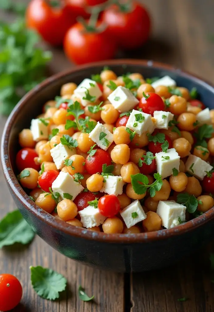 30 Mediterranean Garbanzo Bean Recipes Packed with Protein 176 30 Mediterranean Garbanzo Bean Recipes Packed with Protein - 30. Chickpea and Feta Salad
