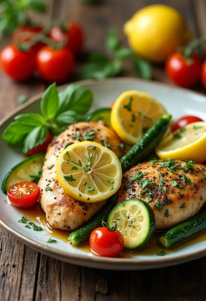 30 Mediterranean One-Pan Chicken Recipes for Easy Dinners 1 30 Mediterranean One-Pan Chicken Recipes for Easy Dinners - 1. Lemon Herb Mediterranean Chicken