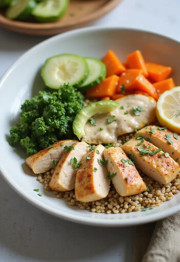 30 Mediterranean One-Pan Chicken Recipes for Easy Dinners 91 30 Mediterranean One-Pan Chicken Recipes for Easy Dinners - 15. Mediterranean Chicken and Farro Bowl