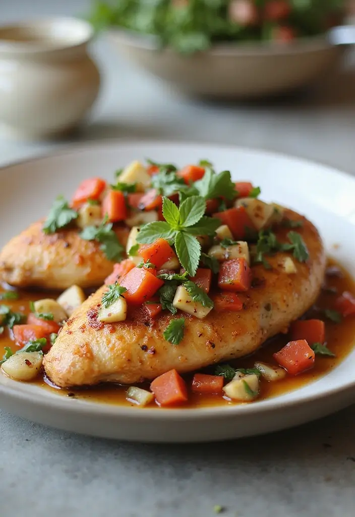 30 Mediterranean One-Pan Chicken Recipes for Easy Dinners 106 30 Mediterranean One-Pan Chicken Recipes for Easy Dinners - 18. One-Pan Chicken with Mediterranean Salsa