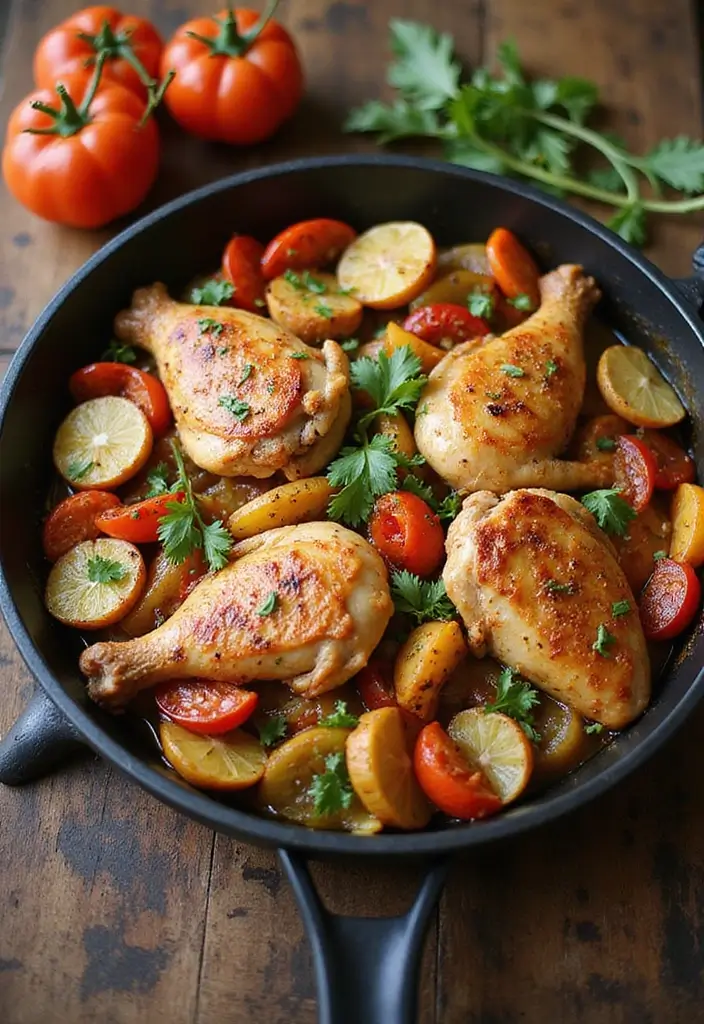 30 Mediterranean One-Pan Chicken Recipes for Easy Dinners 174 30 Mediterranean One-Pan Chicken Recipes for Easy Dinners - 30. One-Pan Chicken and Vegetable Ratatouille