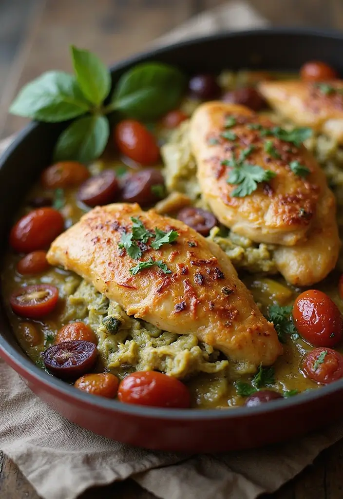 30 Mediterranean One-Pan Chicken Recipes for Easy Dinners 37 30 Mediterranean One-Pan Chicken Recipes for Easy Dinners - 7. Mediterranean Chicken Pesto Bake