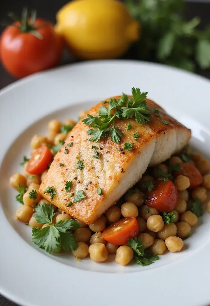 30 Mediterranean Sea Bass Recipes for Seafood Lovers 90 30 Mediterranean Sea Bass Recipes for Seafood Lovers - 14. Mediterranean Sea Bass with Chickpea Salad