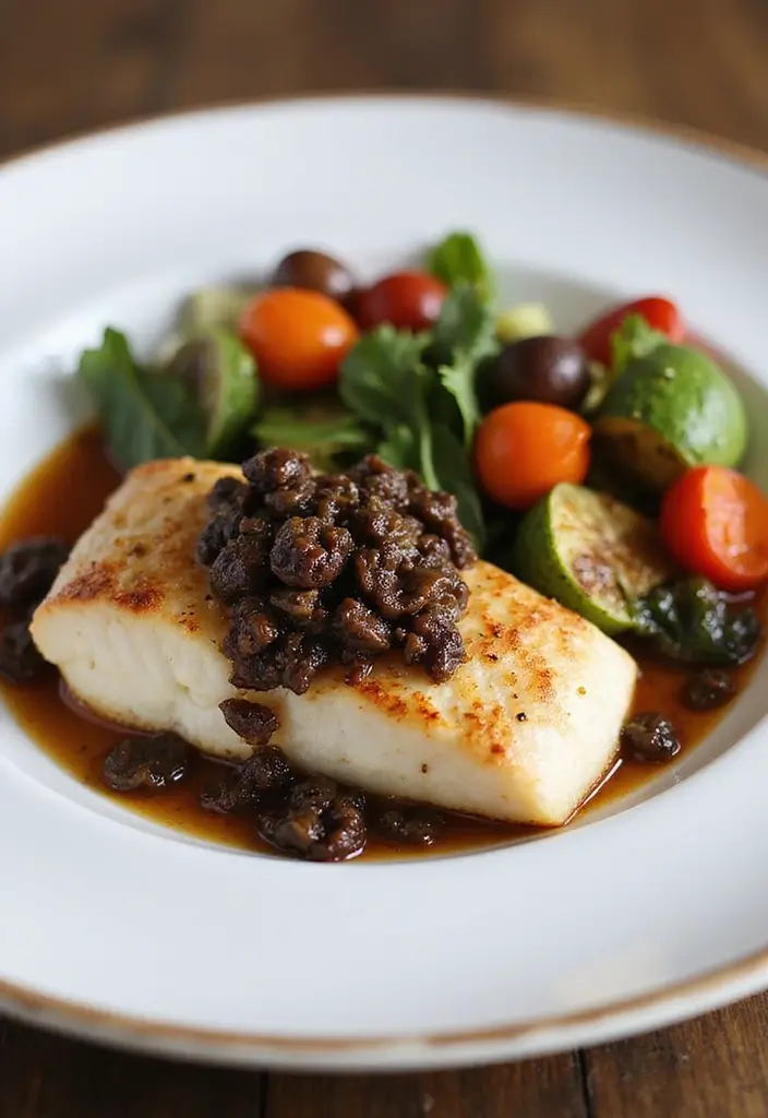 30 Mediterranean Sea Bass Recipes for Seafood Lovers 126 30 Mediterranean Sea Bass Recipes for Seafood Lovers - 20. Mediterranean Sea Bass with Black Olive Tapenade
