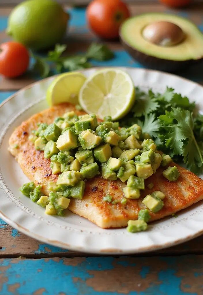 30 Mediterranean Sea Bass Recipes for Seafood Lovers 159 30 Mediterranean Sea Bass Recipes for Seafood Lovers - 25. Mediterranean Sea Bass with Avocado Salsa