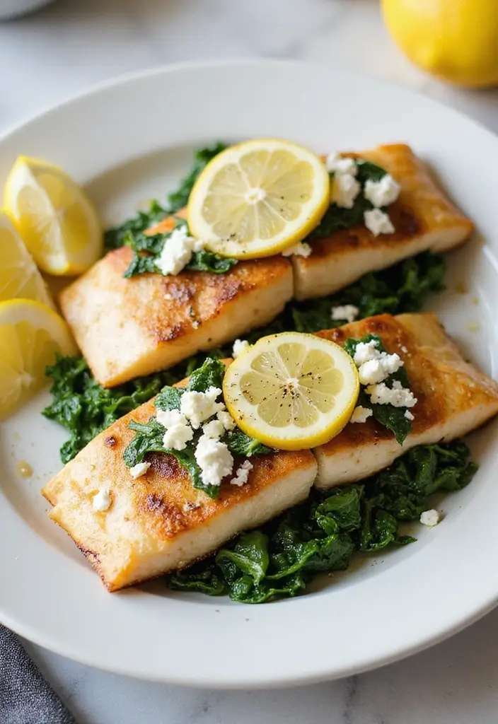 30 Mediterranean Sea Bass Recipes for Seafood Lovers 50 30 Mediterranean Sea Bass Recipes for Seafood Lovers - 8. Mediterranean Sea Bass Stuffed with Spinach and Feta