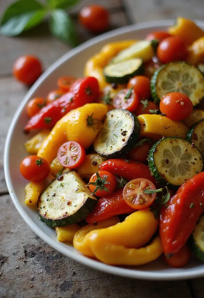 30 Mediterranean Side Dish Recipes That Steal the Spotlight - 1. Roasted Mediterranean Vegetables