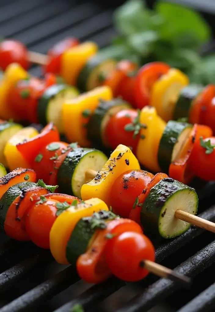 30 Mediterranean Side Dish Recipes That Steal the Spotlight - 15. Grilled Vegetable Skewers