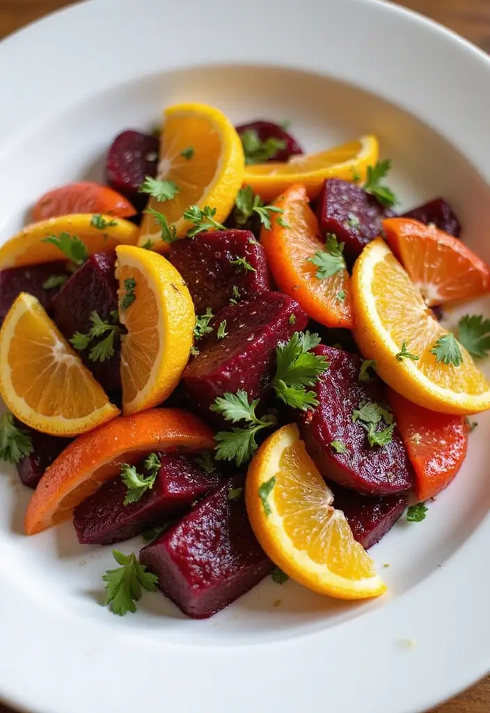 30 Mediterranean Side Dish Recipes That Steal the Spotlight - 18. Roasted Beet and Citrus Salad