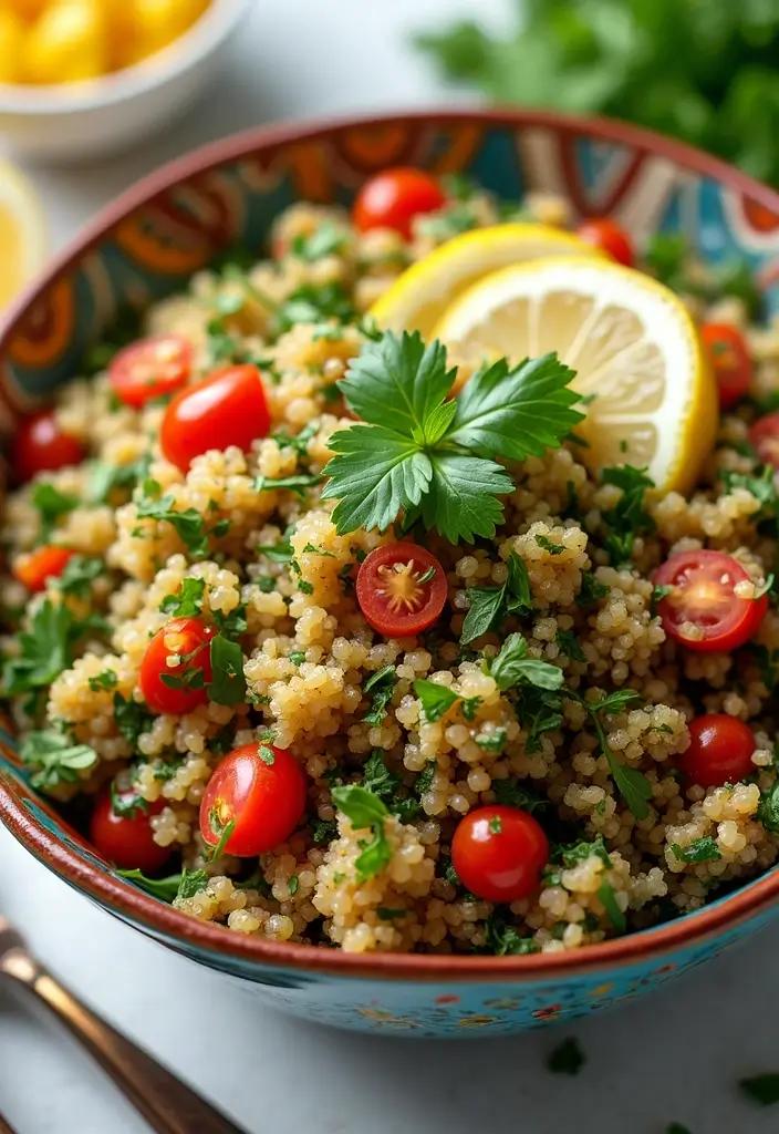 30 Mediterranean Side Dish Recipes That Steal the Spotlight - 21. Quinoa Tabbouleh