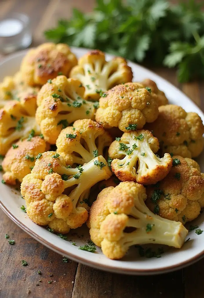 30 Mediterranean Side Dish Recipes That Steal the Spotlight - 22. Herb Roasted Cauliflower