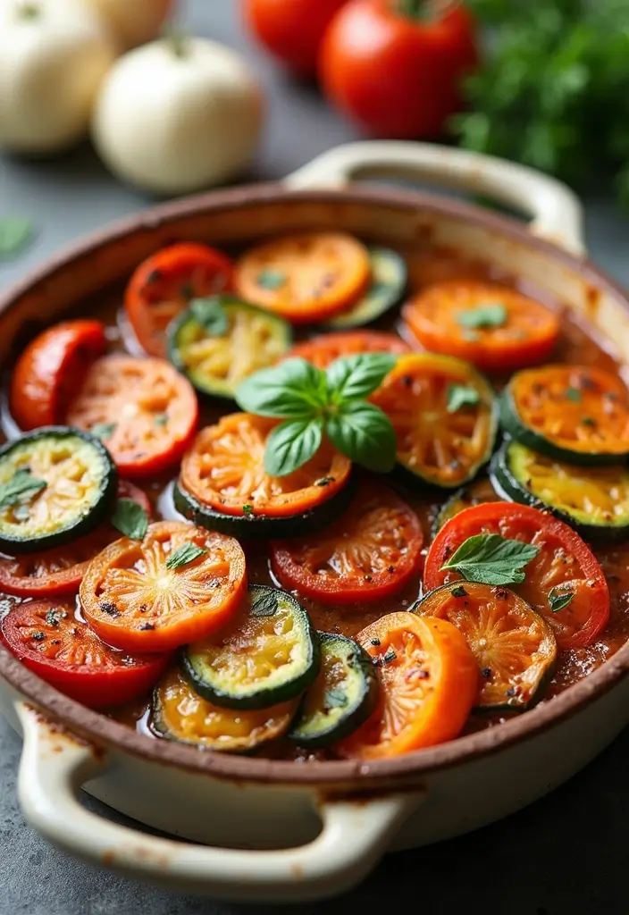 30 Mediterranean Side Dish Recipes That Steal the Spotlight - 24. Baked Ratatouille