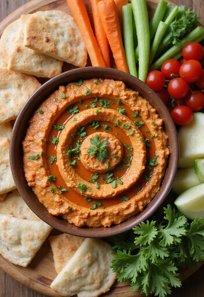30 Mediterranean Side Dish Recipes That Steal the Spotlight - 6. Muhammara (Red Pepper and Walnut Dip)