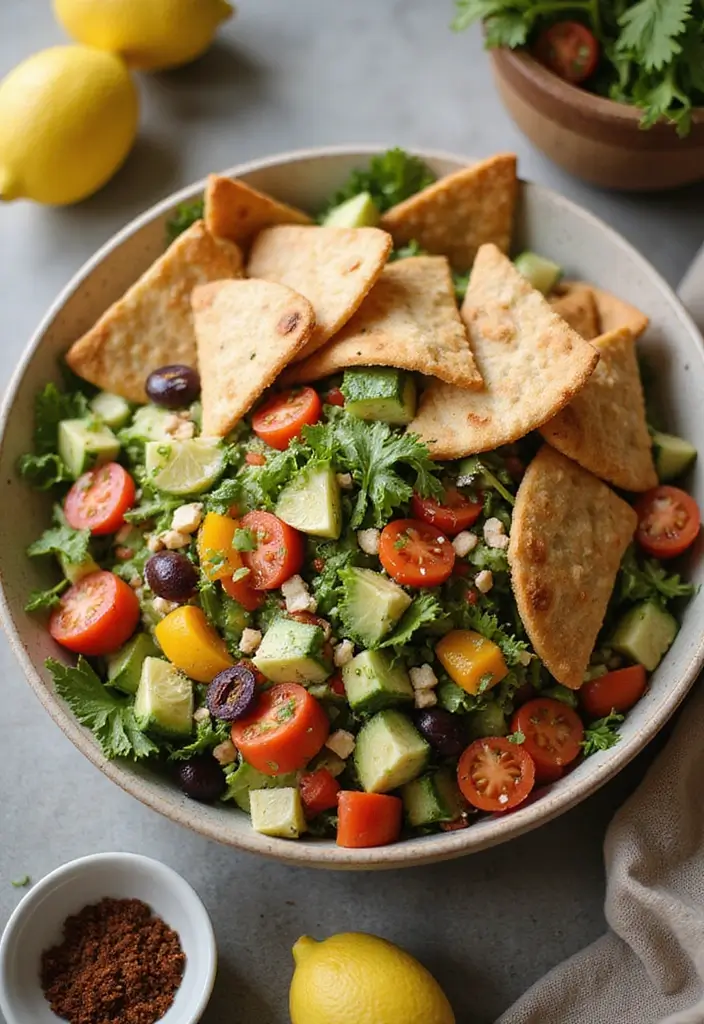 30 Mediterranean Side Dish Recipes That Steal the Spotlight - 8. Fattoush Salad